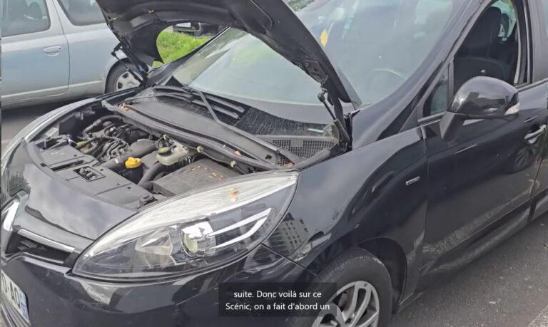 decalaminage a lhydrogene sur renault scenic 110ch