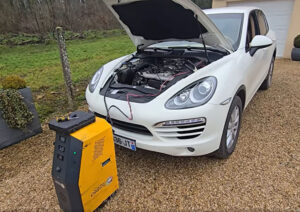 decalaminage sur porsche cayenne