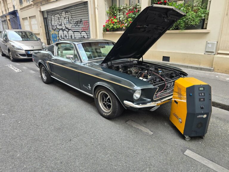 decalaminage sur ford mustang1